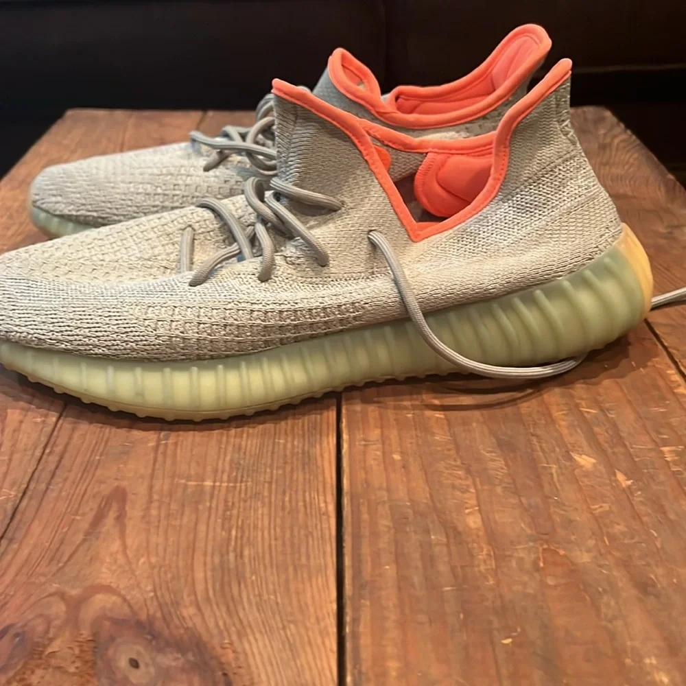 Yeezy's. Seafoam and orange - Picture 2 of 2